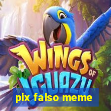 pix falso meme